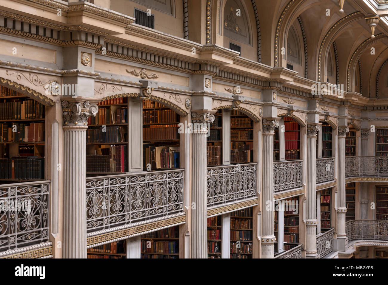 George Peabody Library Stock Photo