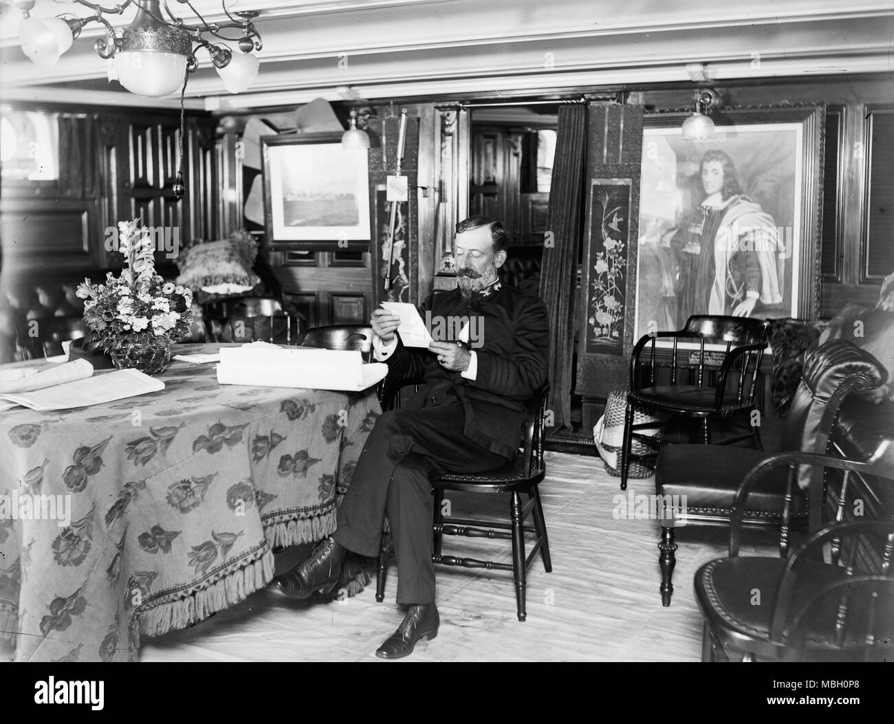 Captain Schley, USS Baltimore Stock Photo