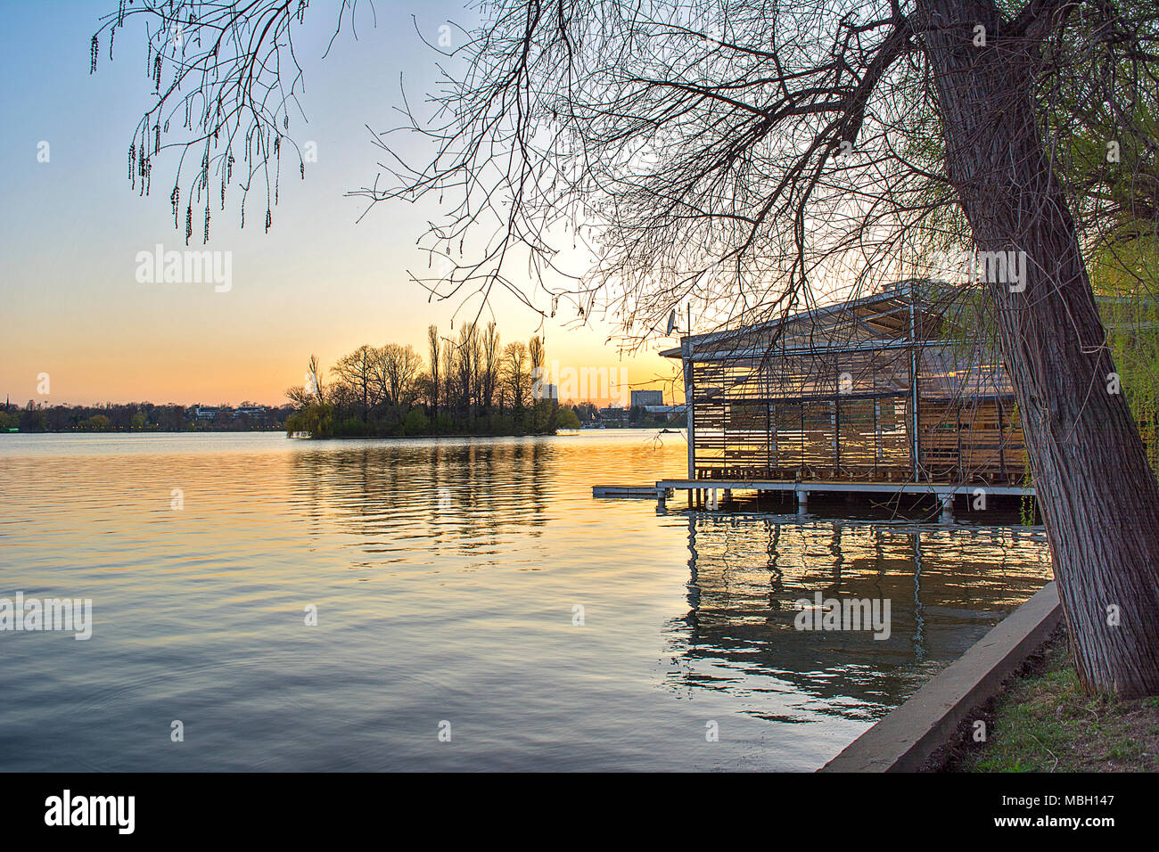 The nature and lake from the Herastrau Park in Bucharest, Romania Stock  Photo - Alamy