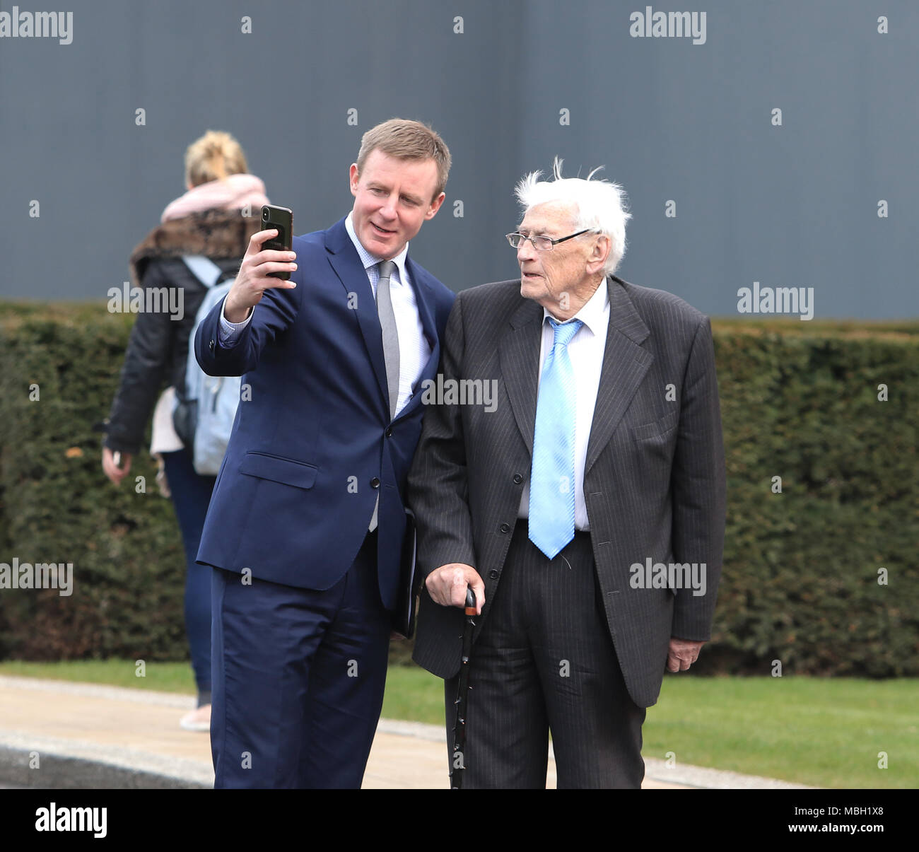 Good Friday Agreement Anniversary Queens University Belfast. Stock Photo