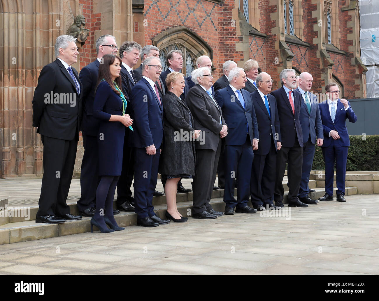 Good Friday Agreement Anniversary Queens University Belfast. Stock Photo