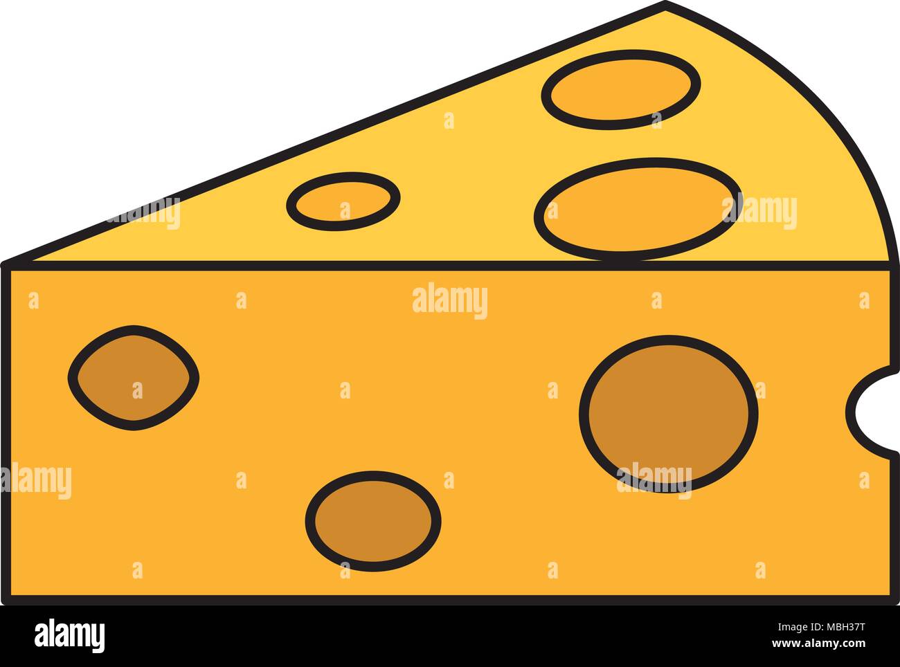 slice cheese piece holes food Stock Vector Image & Art - Alamy