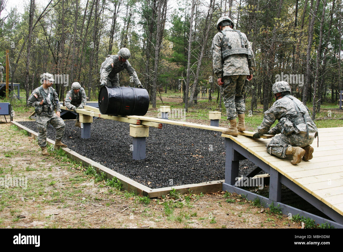 Soldiers with the 757th Transportation Battalion (Railway) of Milwaukee