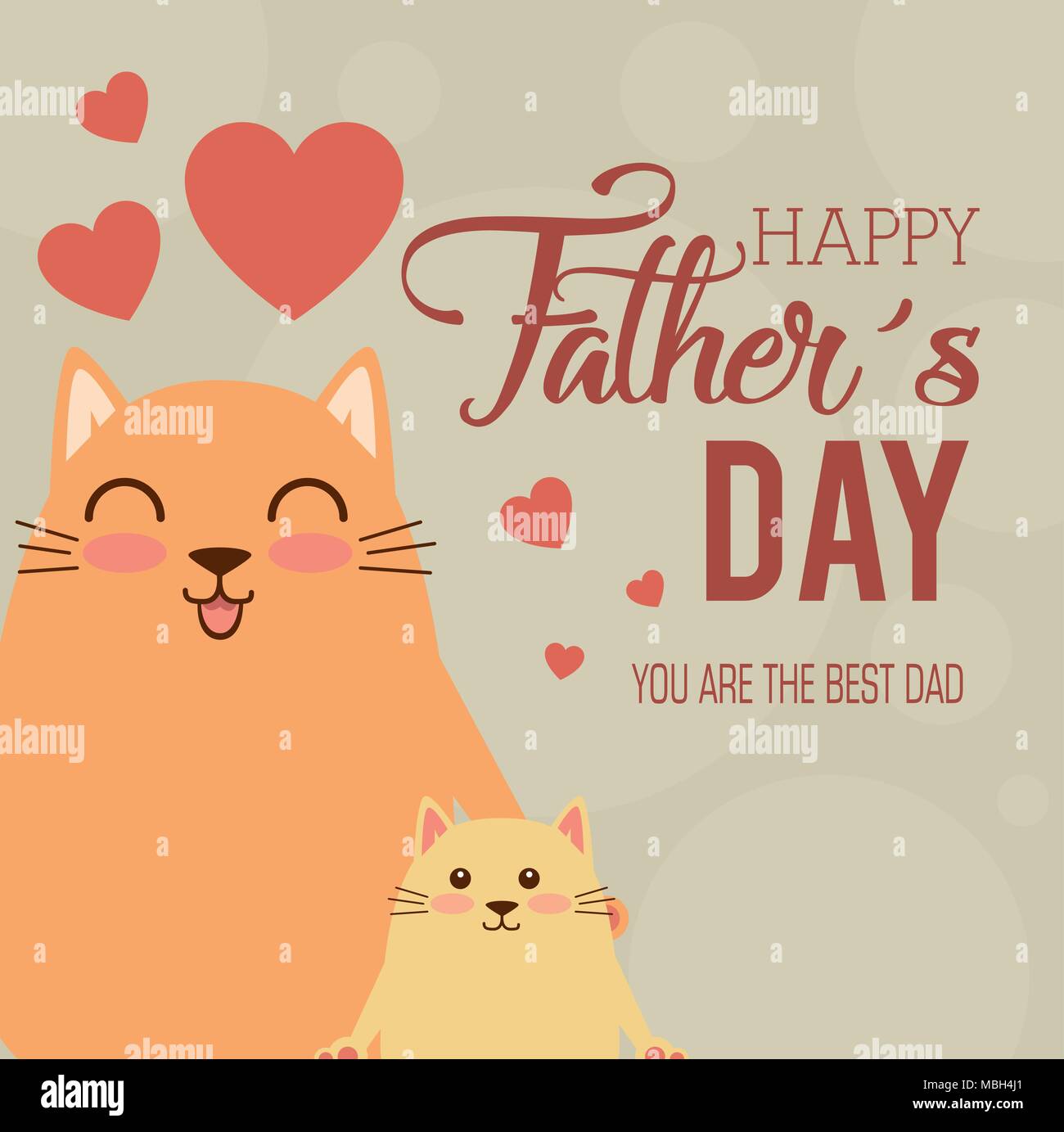 happy fathers day card with cats Stock Vector Image & Art - Alamy happy-fathers-day-card-with-cats-stock-vector-image-art-alamy