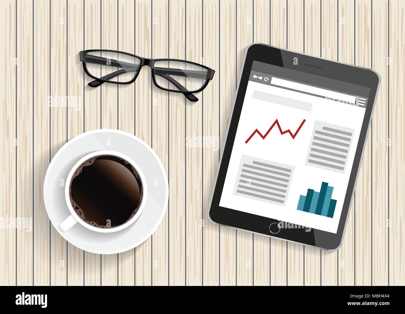 Tablet reader Stock Vector Images - Alamy