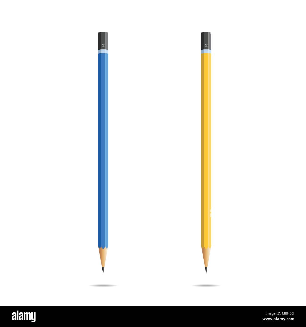 Realistic vector classic pencils design Stock Vector Image & Art Alamy