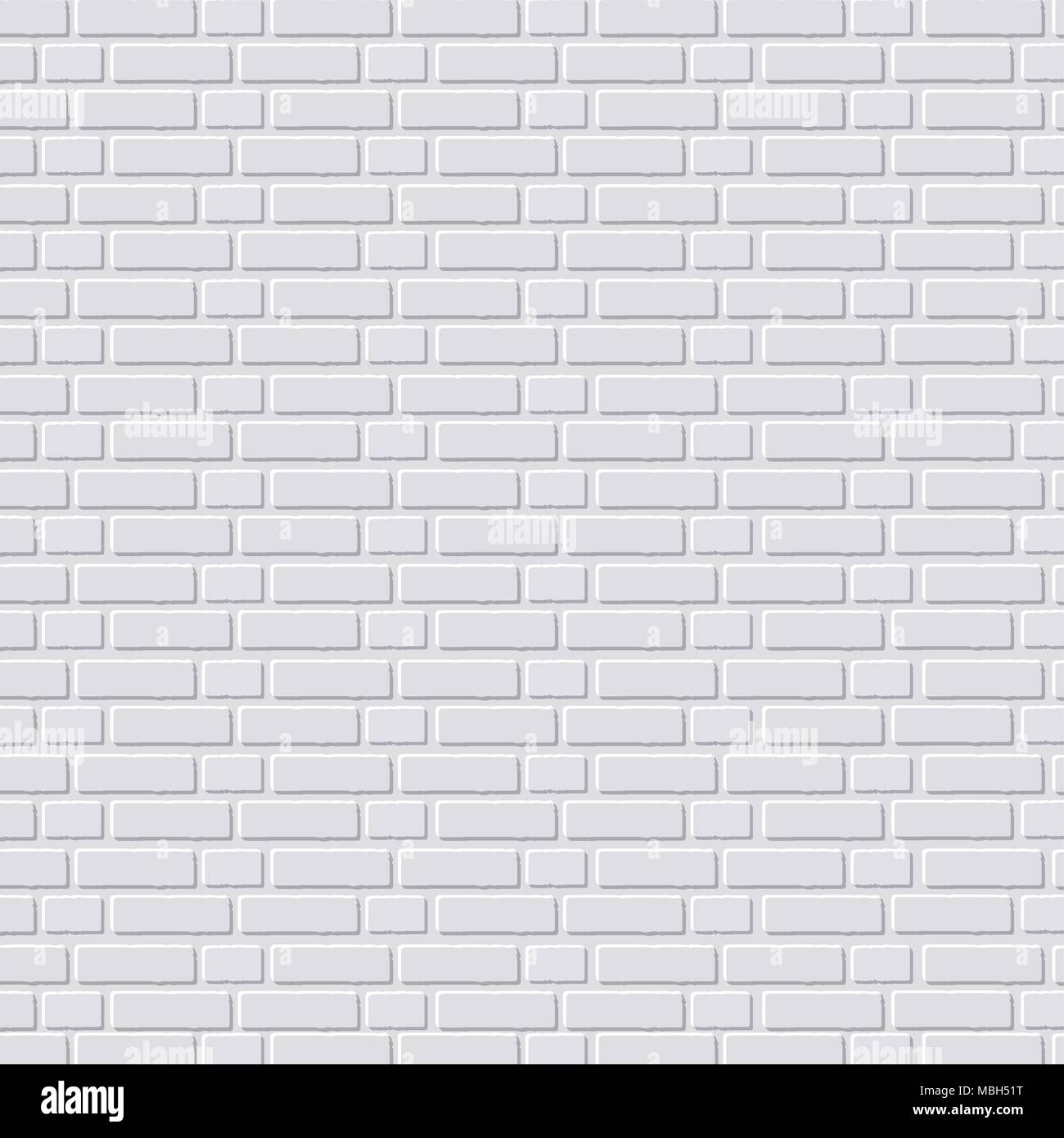 White brick wall background. Vector Stock Vector