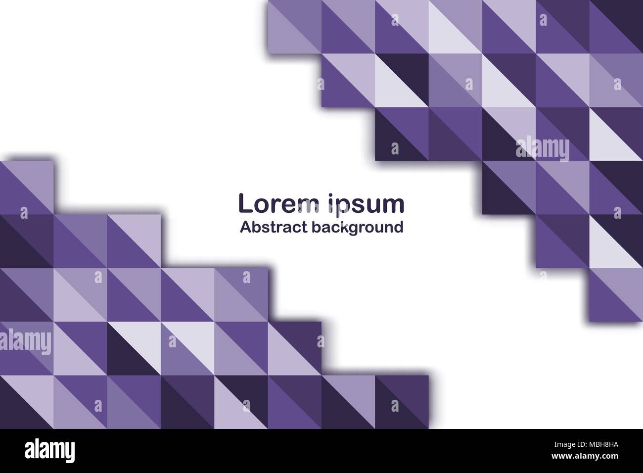 Purple Grid mosaic abstract background for Background vector design concept idea Stock Vector