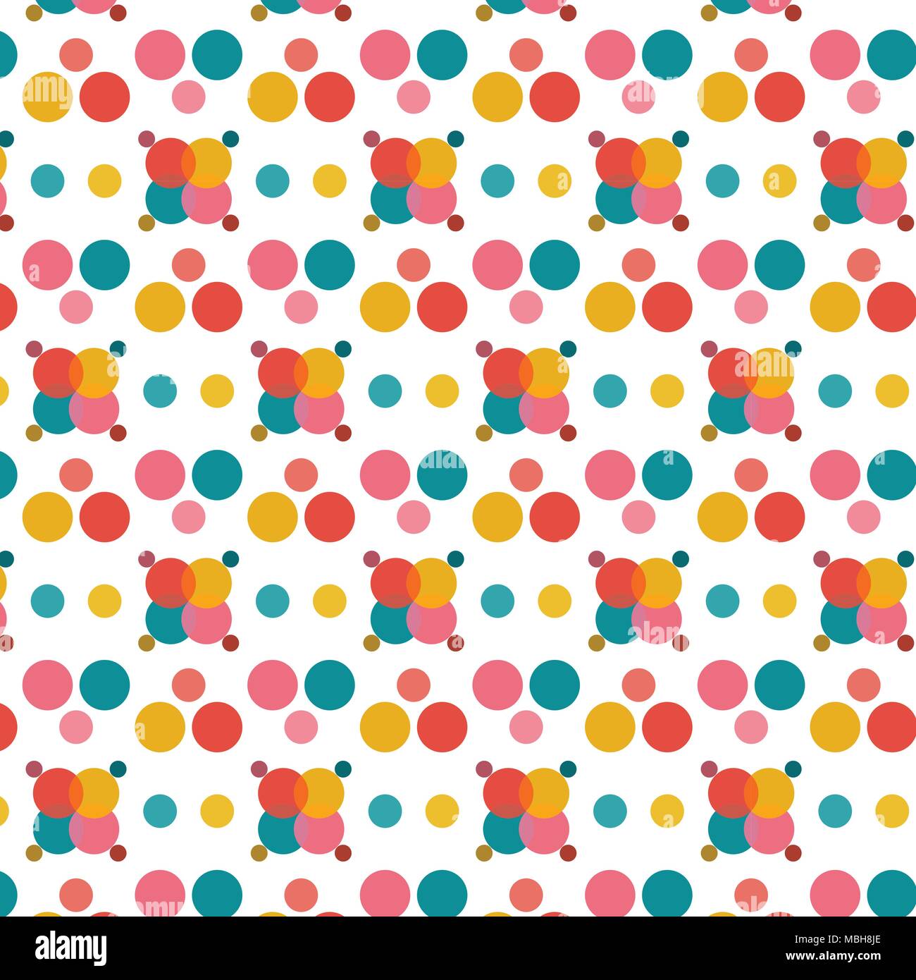 Abstract colorful dots on white background for vector background ...