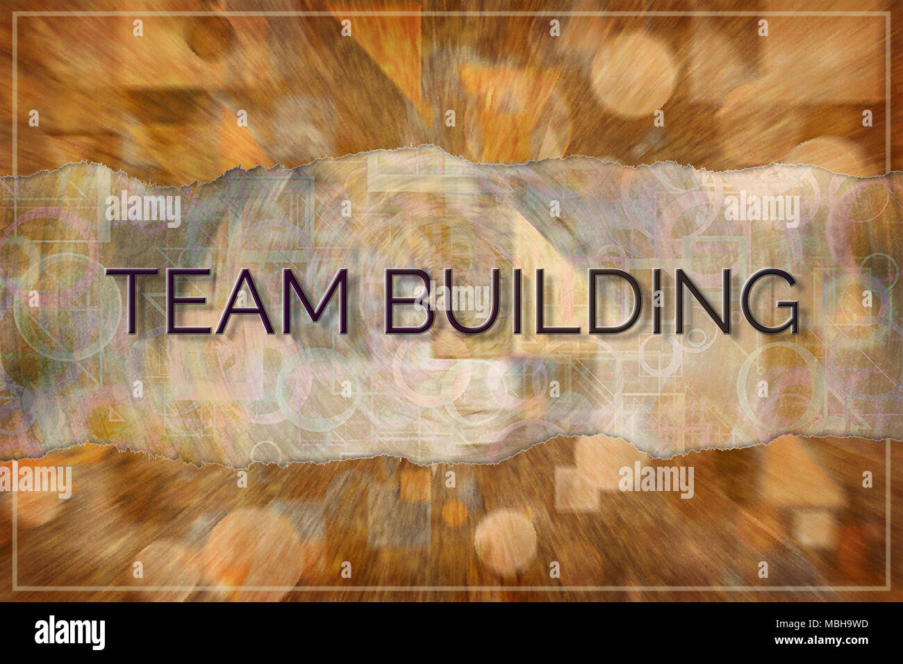 Team building, business conceptual, with colorful background for web ...