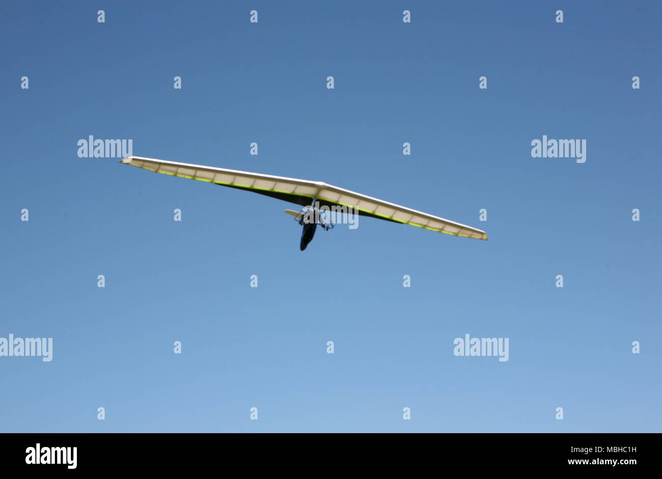 Hang glider in the sky Stock Photo