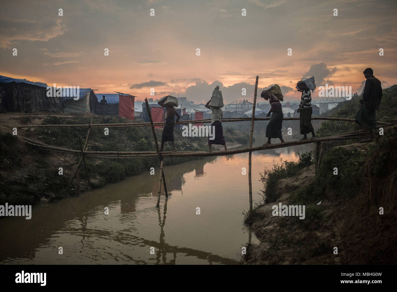 Several people cross bridge hi-res stock photography and images - Alamy