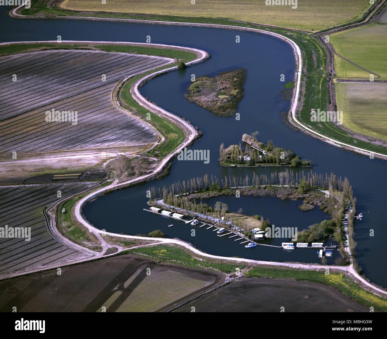 Aerial slough sacramento san joaquin river delta hi-res stock photography  and images - Alamy