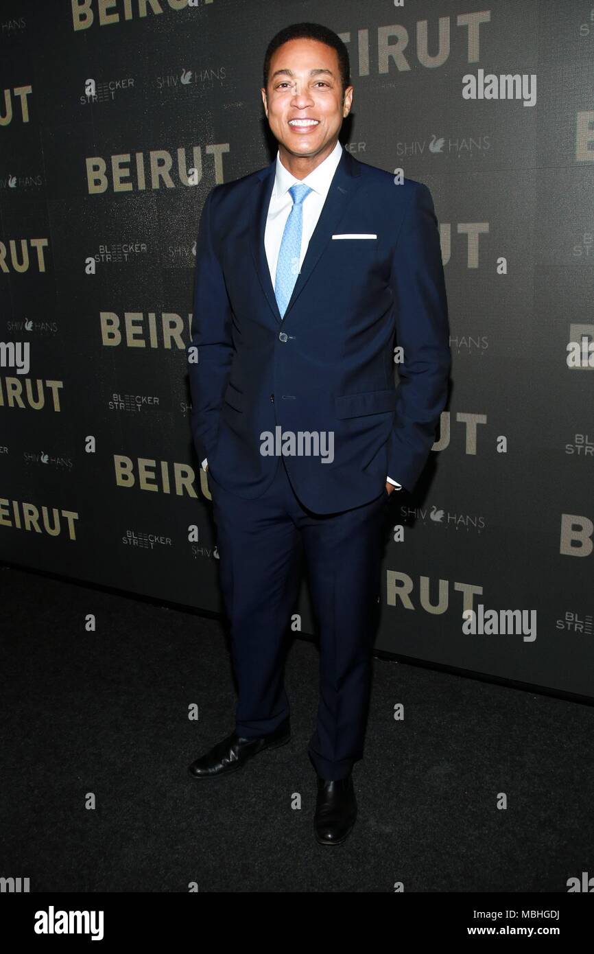 New York, NY, USA. 10th Apr, 2018. Don Lemon at arrivals for BEIRUT