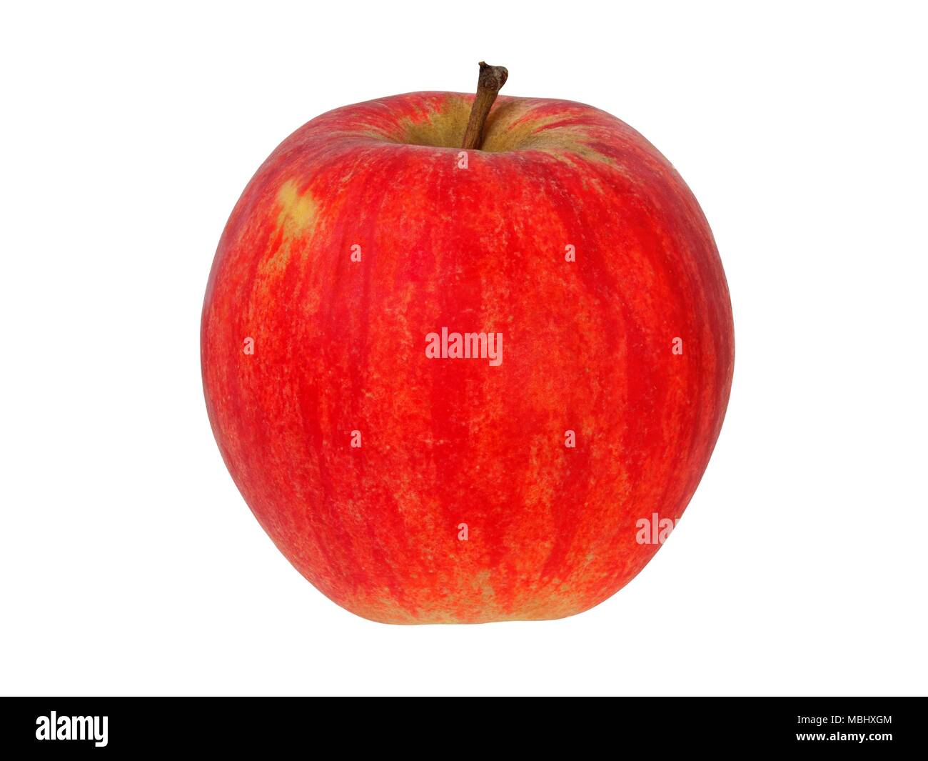 Big red apple isolated on white background Stock Photo