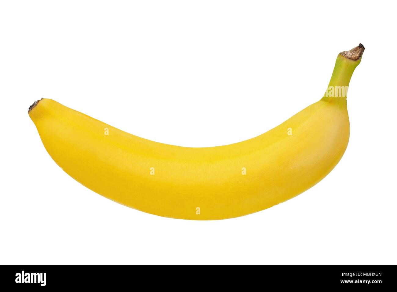 Ripe yellow banana isolated on white background Stock Photo Alamy