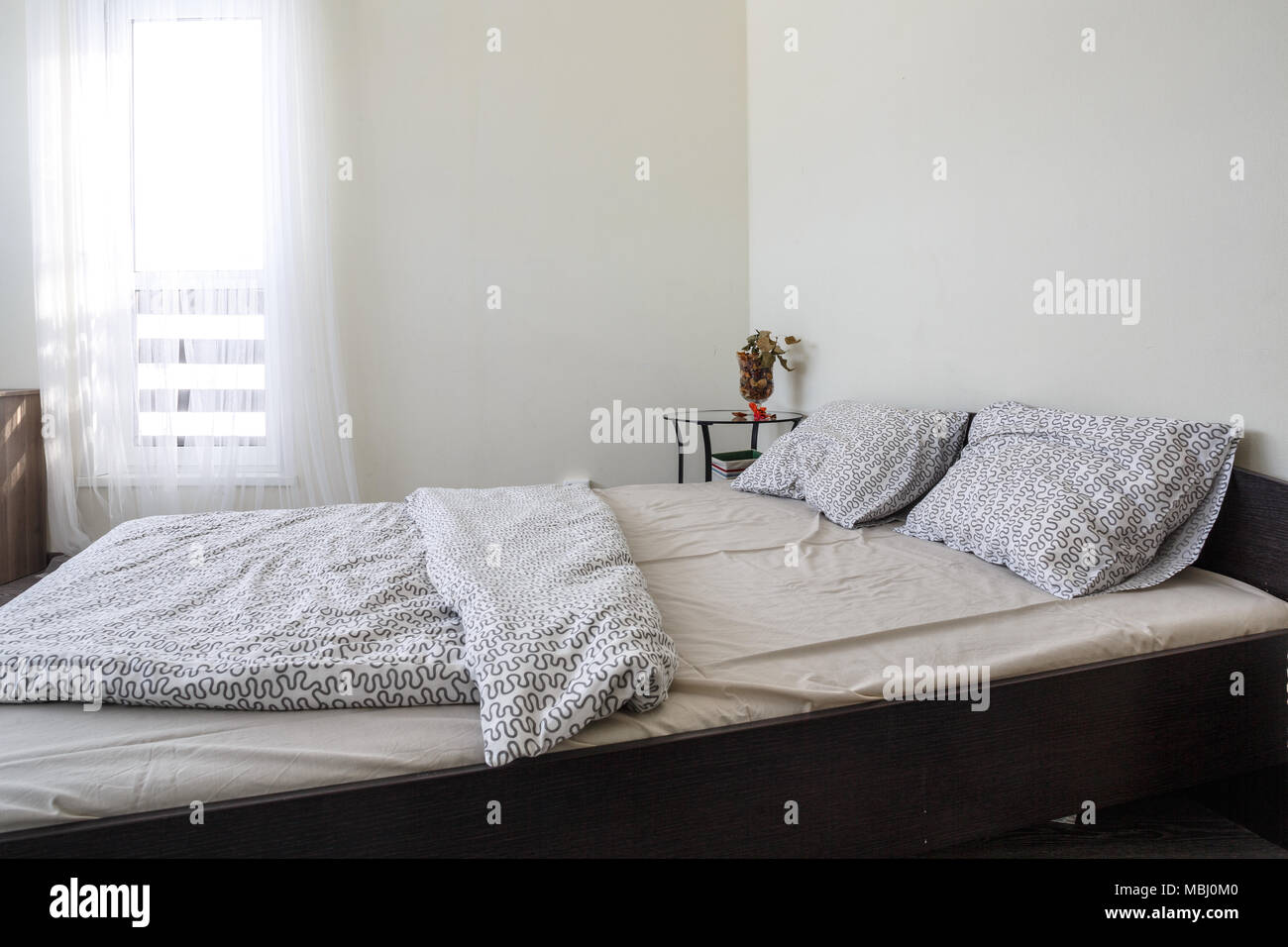 Cozy Minimalistic Bedroom Interir Stock Photo 179260592 Alamy