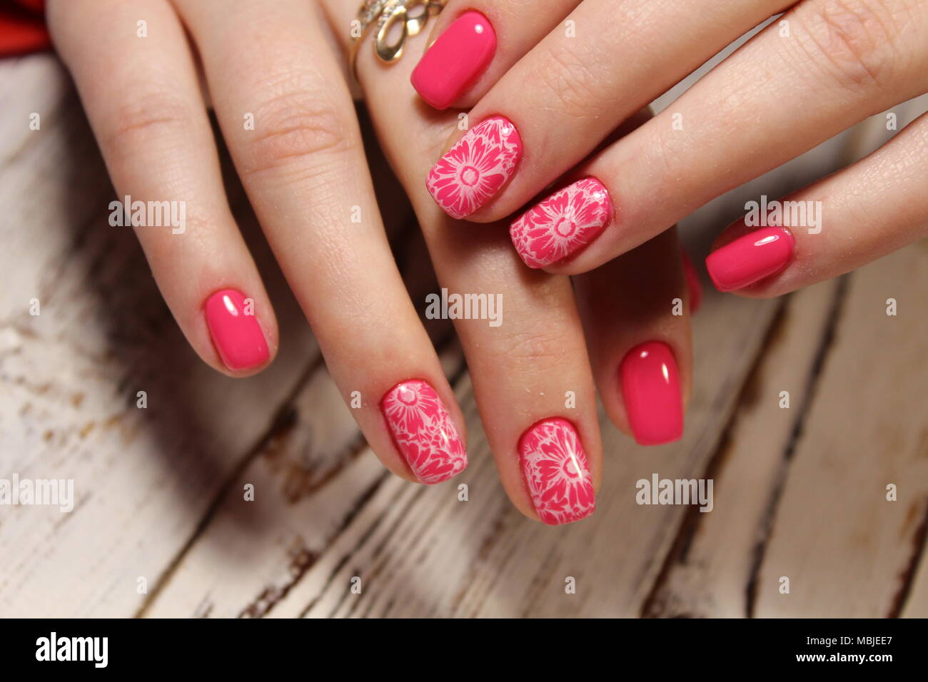 Springy Flower Press on Nails | Realistic Floral Milk Bath Nails | FancyB  Nails – FancyB Press on Nails