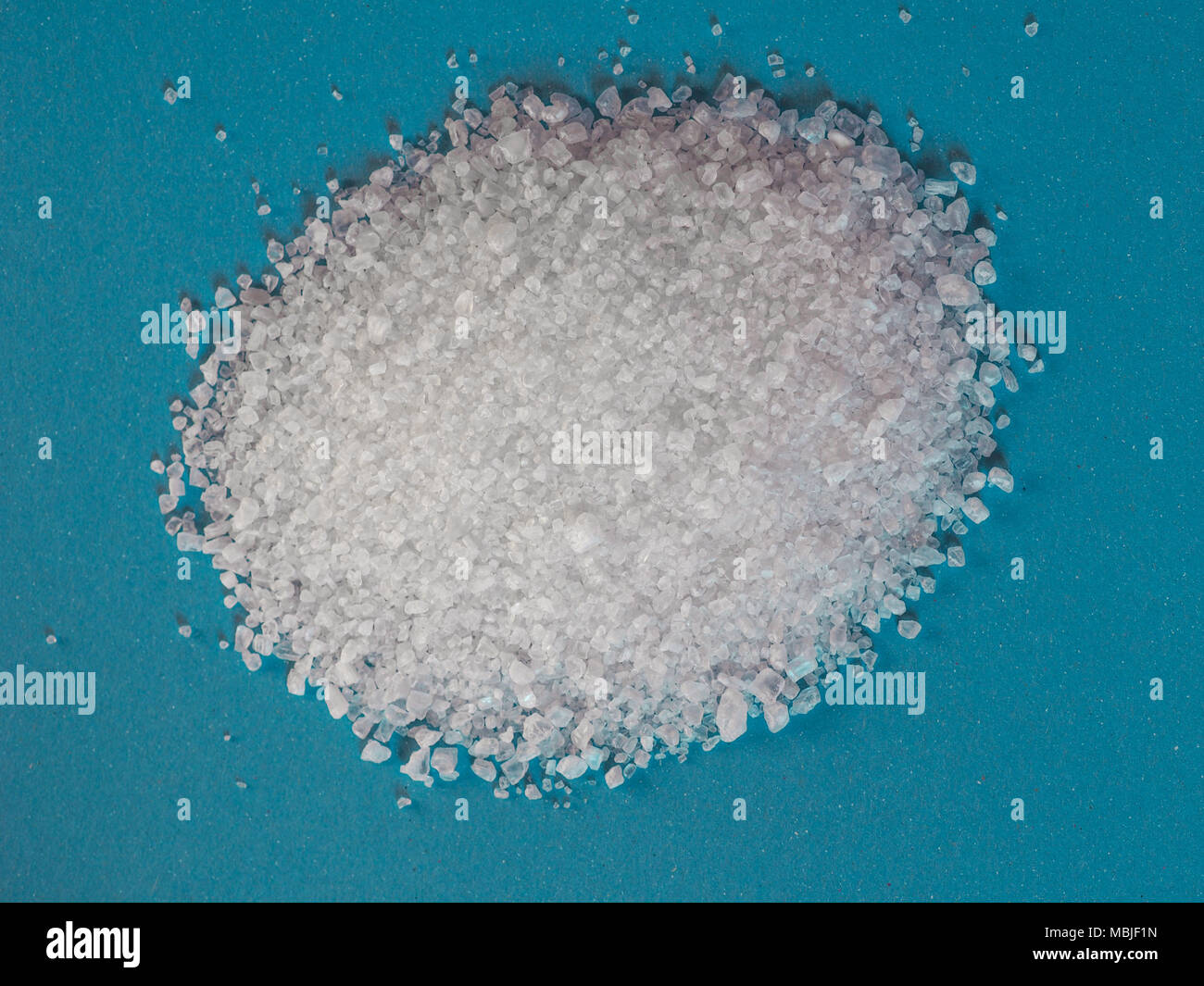 Irregular crystals of sea salt, aka common salt or table salt (sodium