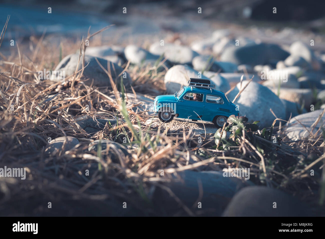 Countryside car trip Stock Photo Alamy