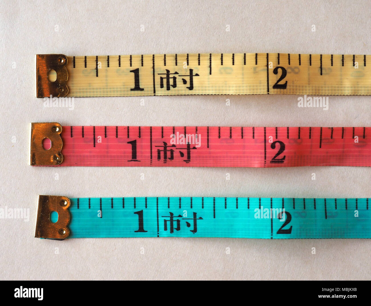 Tailor Tape Ruler in Cun (Chinese Inch) Stock Image - Image of