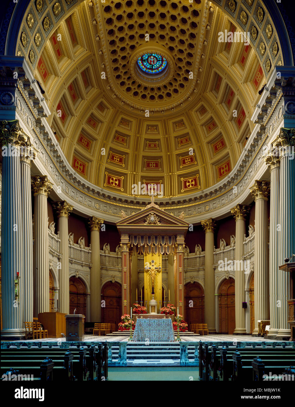 Loyola Priests & University Chapel - St. Ignatius Stock Photo