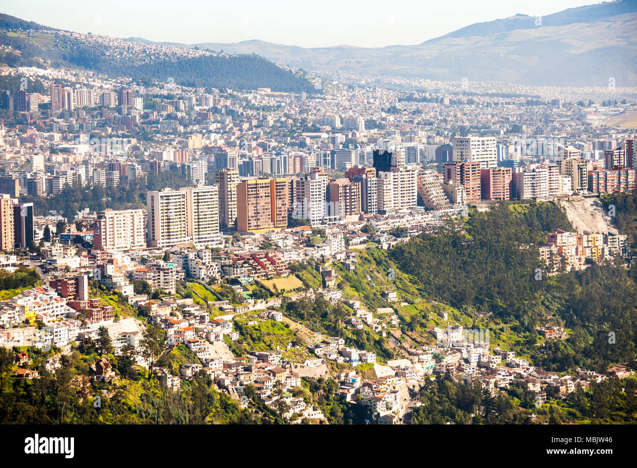 Quito capital of Ecuador Stock Photo