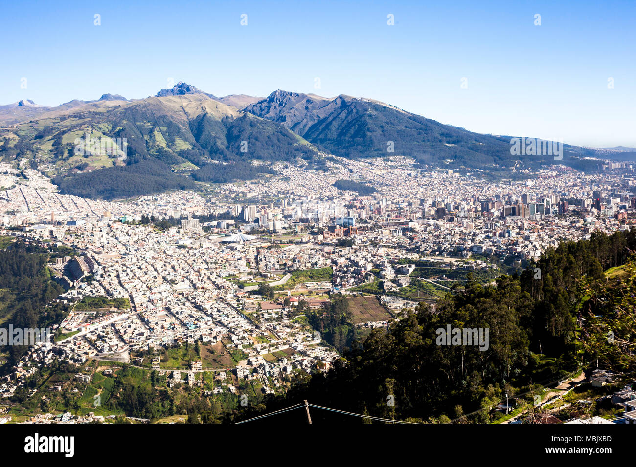 Quito capital of Ecuador Stock Photo