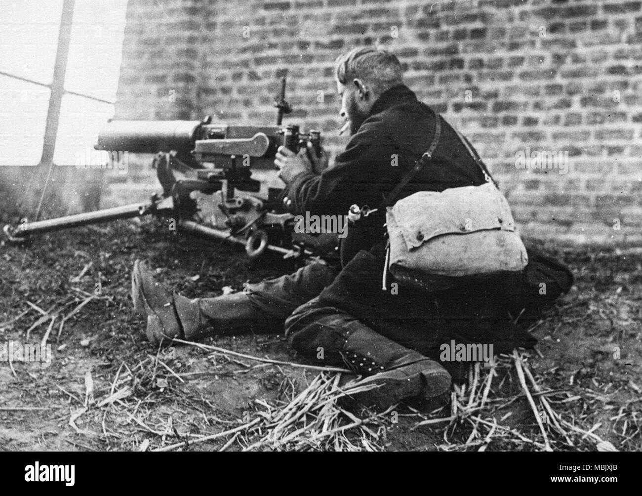 Trenches instead of Boulevards - Germans stopped by Machine Guns Stock Photo