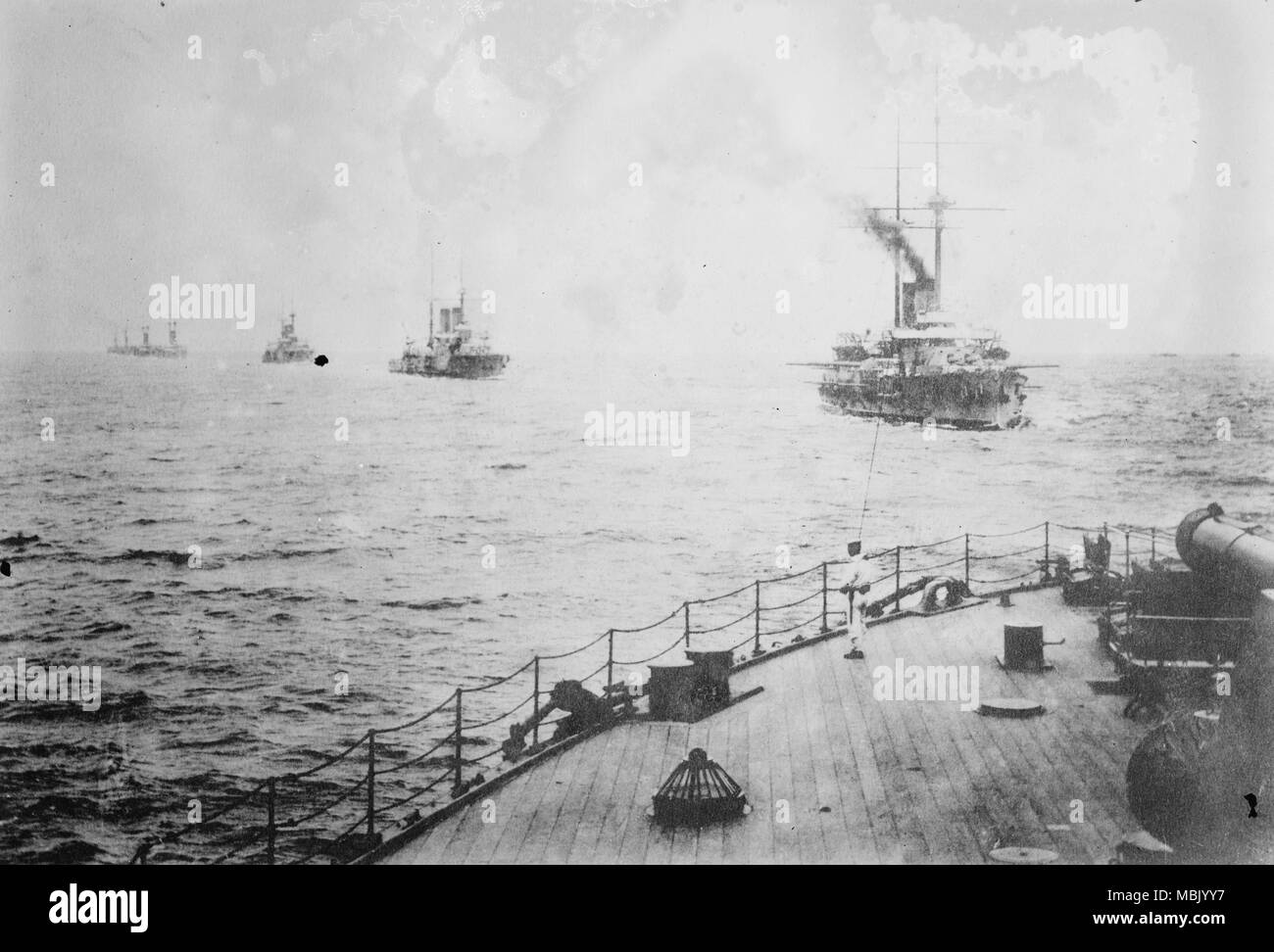 Fleet of ships Black and White Stock Photos & Images - Alamy