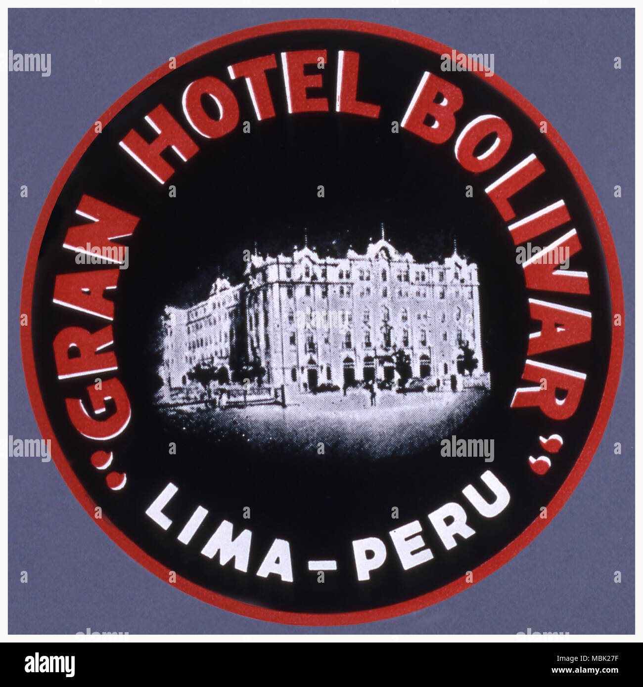 Gran Hotel Bolivar Stock Photo