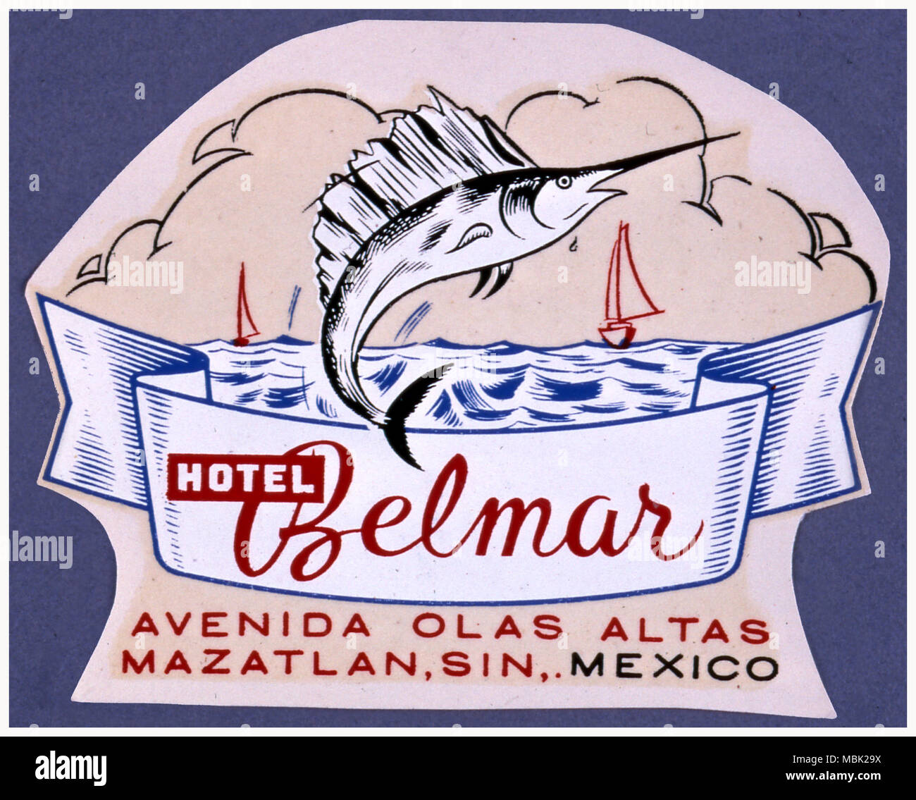 Hotel Belmar Stock Photo