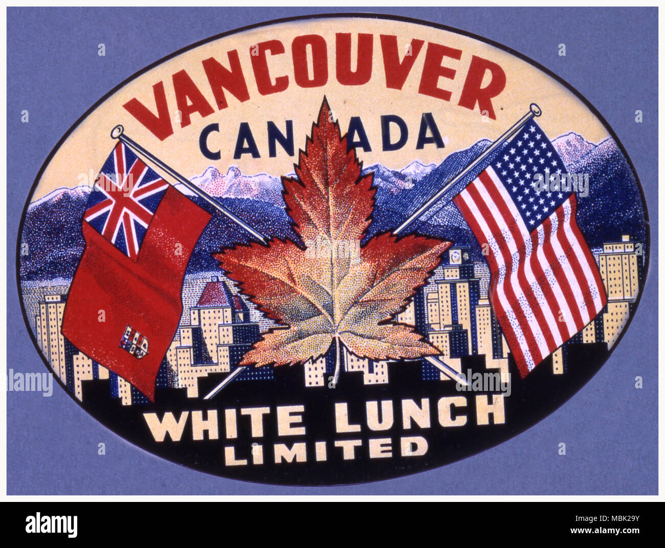 'lunch' vanilla white