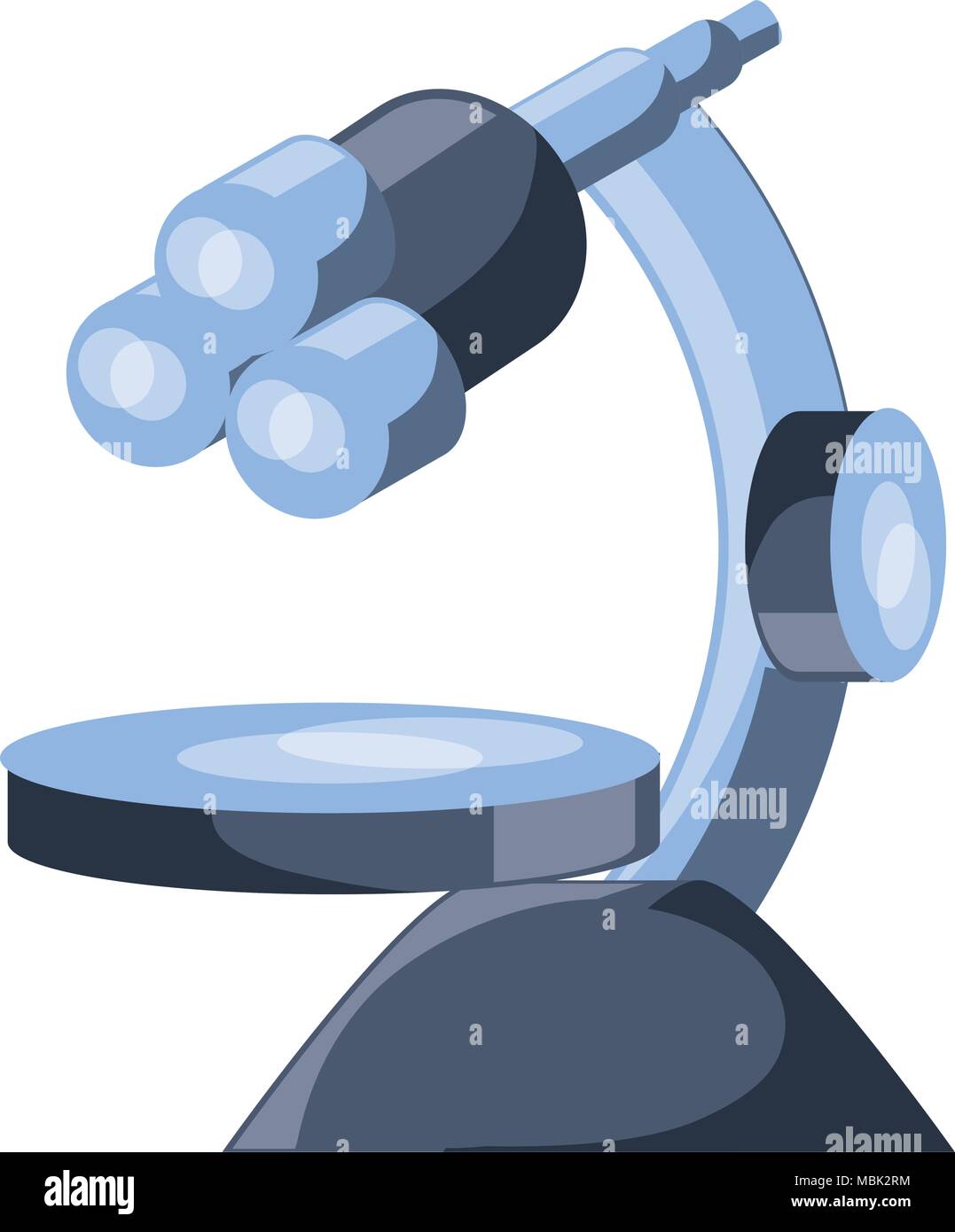 microscope tool icon over white background, colorful design. vector ...