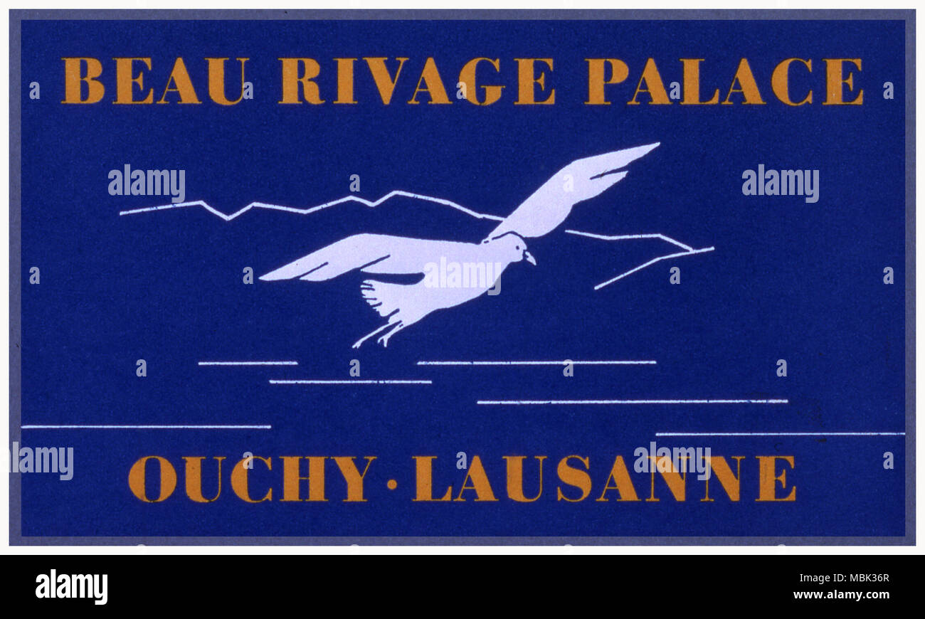 Beau Rivage Palace Stock Photo Alamy