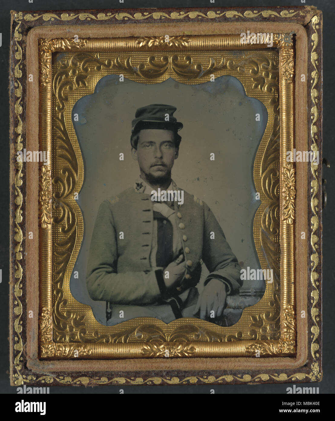 Confederate Major Stock Photo