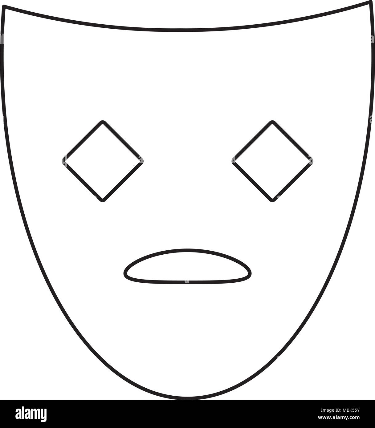 Mask warrior costume venetian Stock Vector Images - Alamy