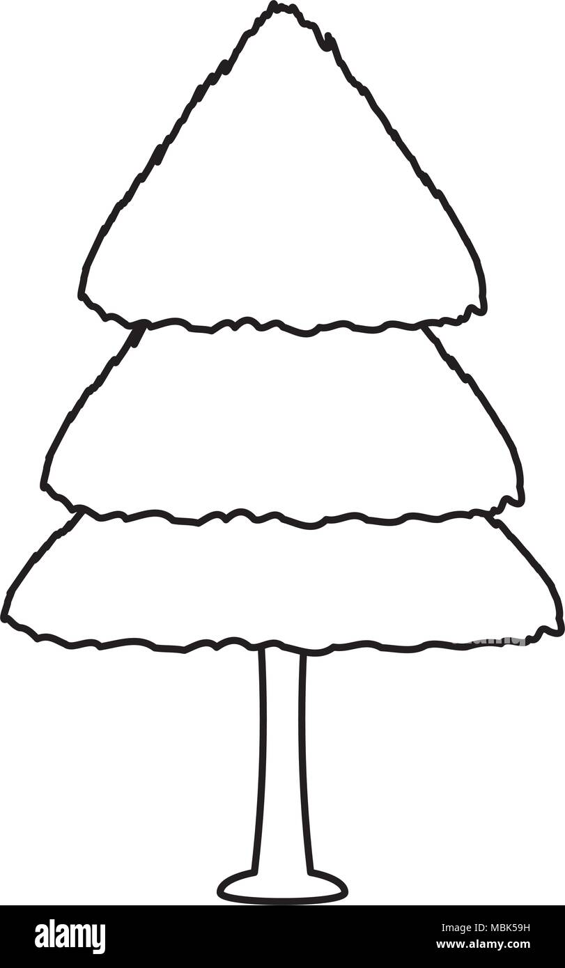 Pine tree icon over white background, vector illustration Stock Vector ...