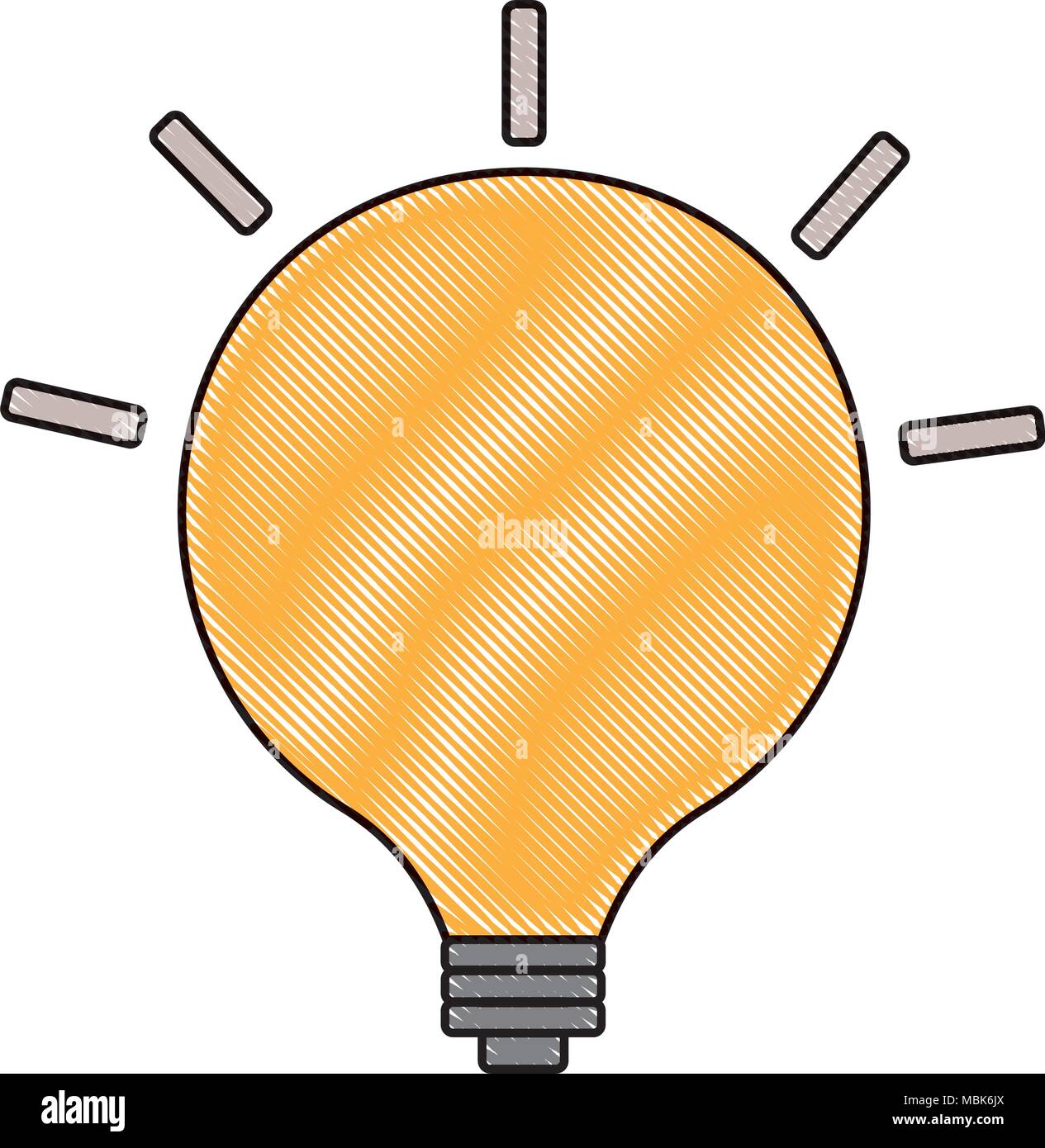 light bulb icon over white background, colorful design. vector ...