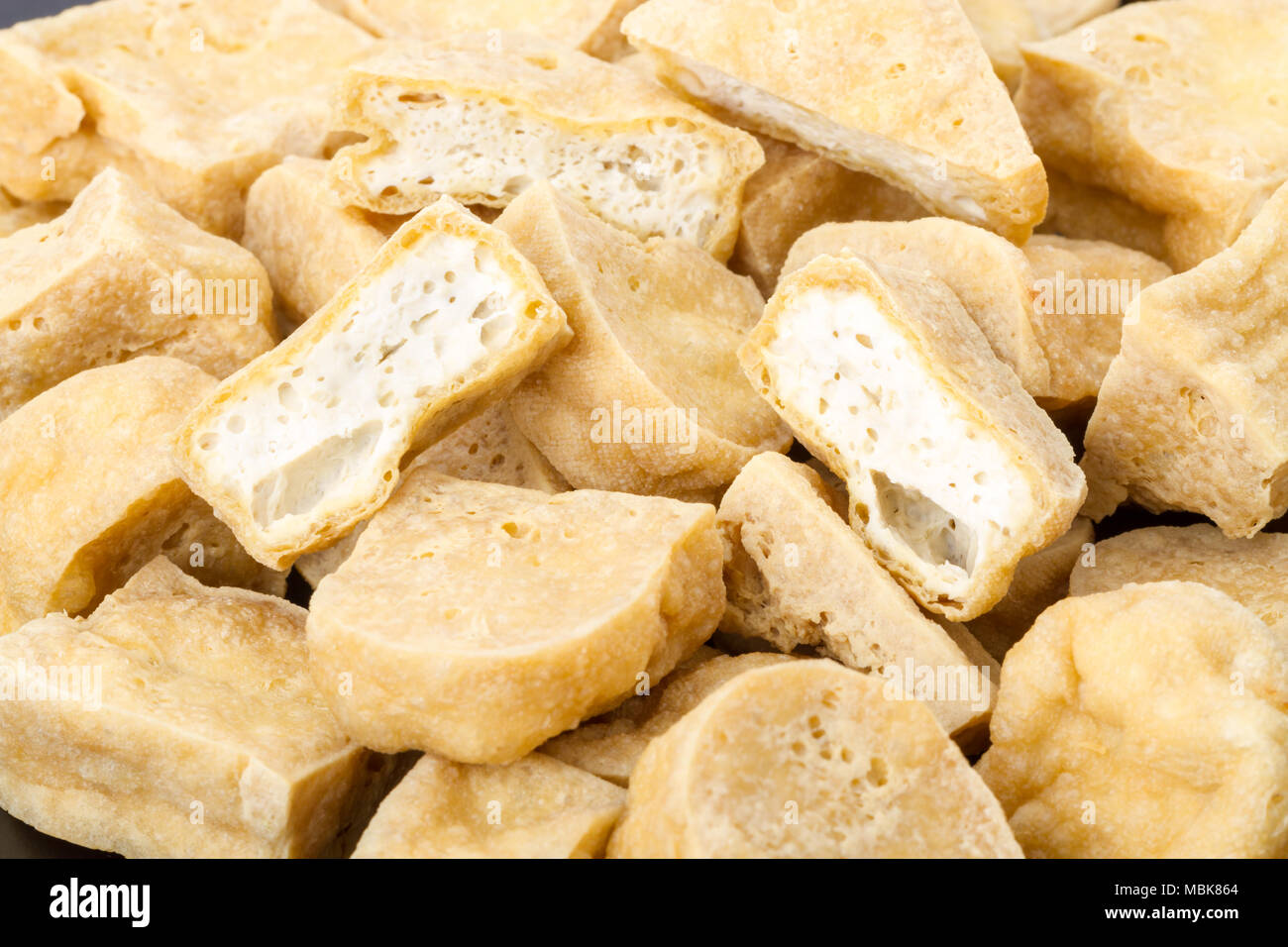 deep fried tofu Stock Photo - Alamy
