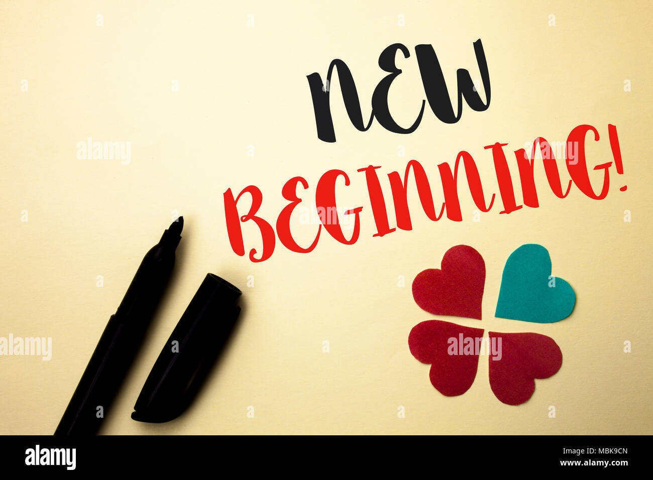 Word writing text New Beginning Motivational Call. Business concept for Fresh Start Changing