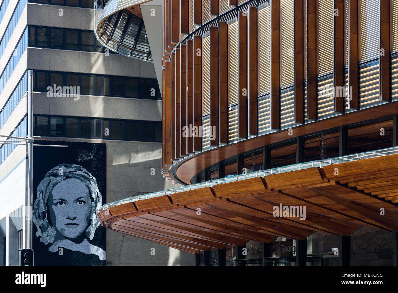 The new EY Centre at 200 George Street. It is one of Australia's most sustainable buldings in Sydney. Stock Photo