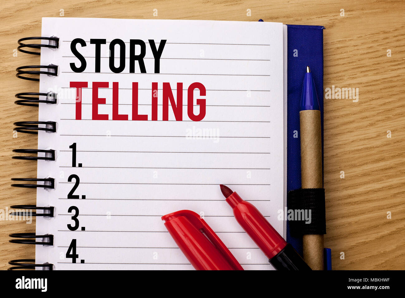 Handwriting text writing Story Telling 