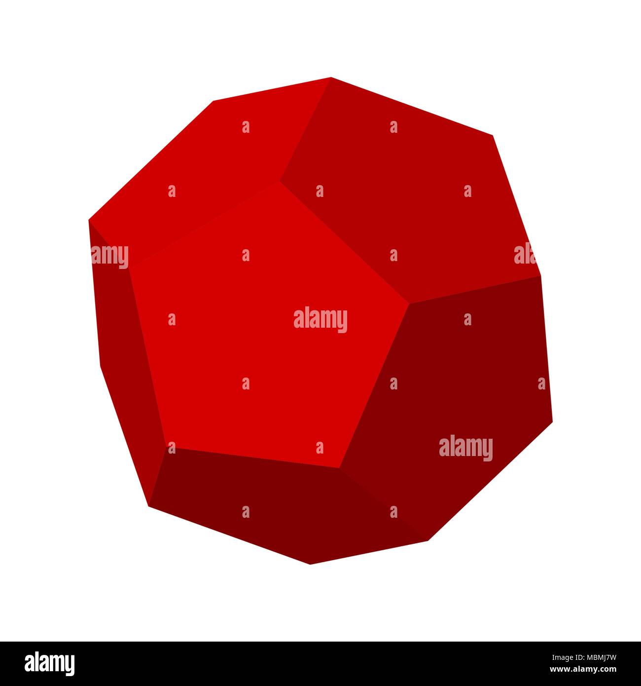Dodecahedron geometry shape Stock Vector Image & Art - Alamy