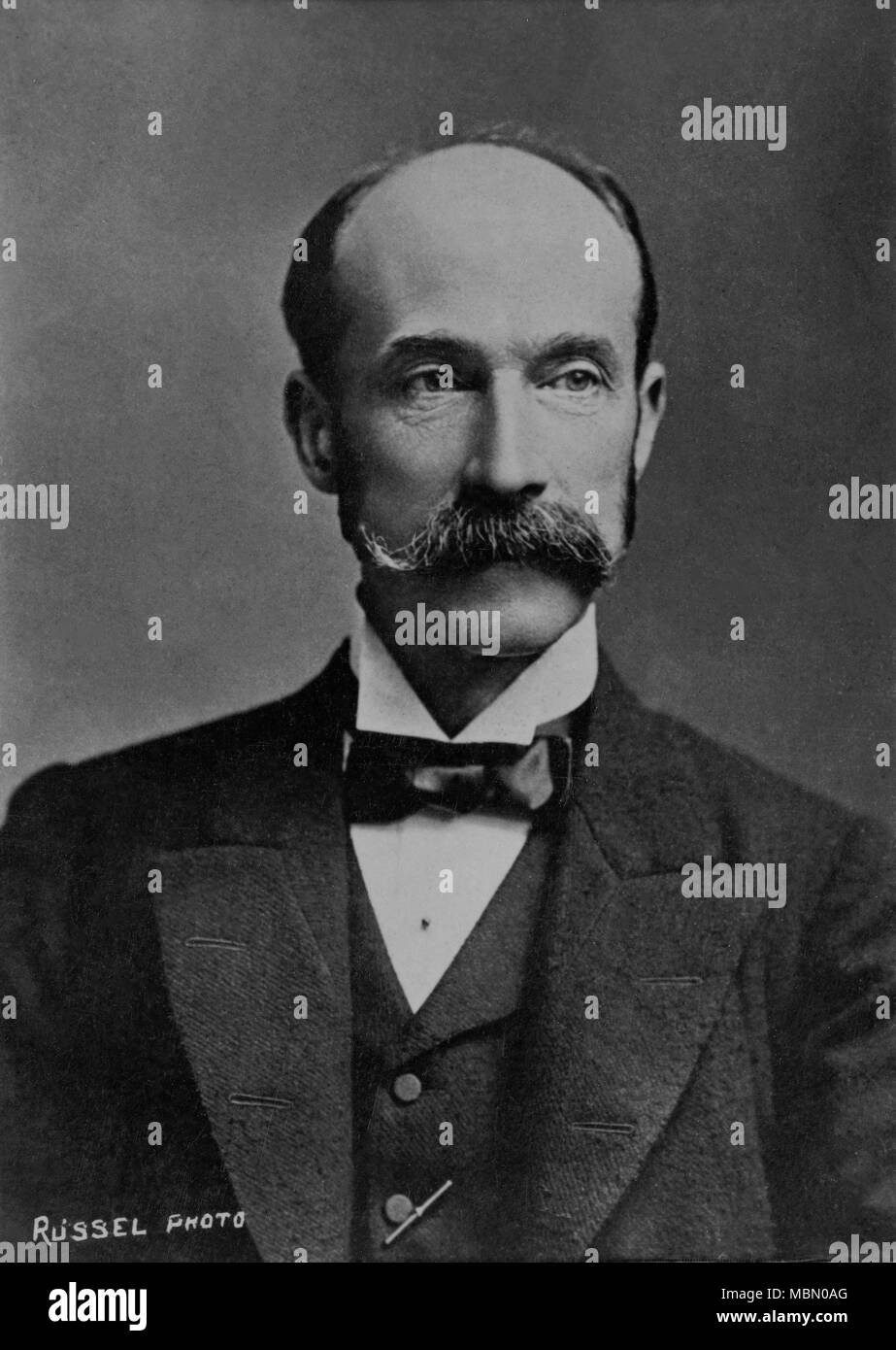 Portrait of Henry Charles Keith Petty - Fitzmaurice Lord Lansdowne ( 1845 - 1927 )  -  photography by    Russel Stock Photo
