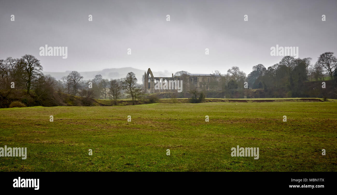 The Ruins of Bolton Priory within the Bolton Abbey Estate in Wharfedale