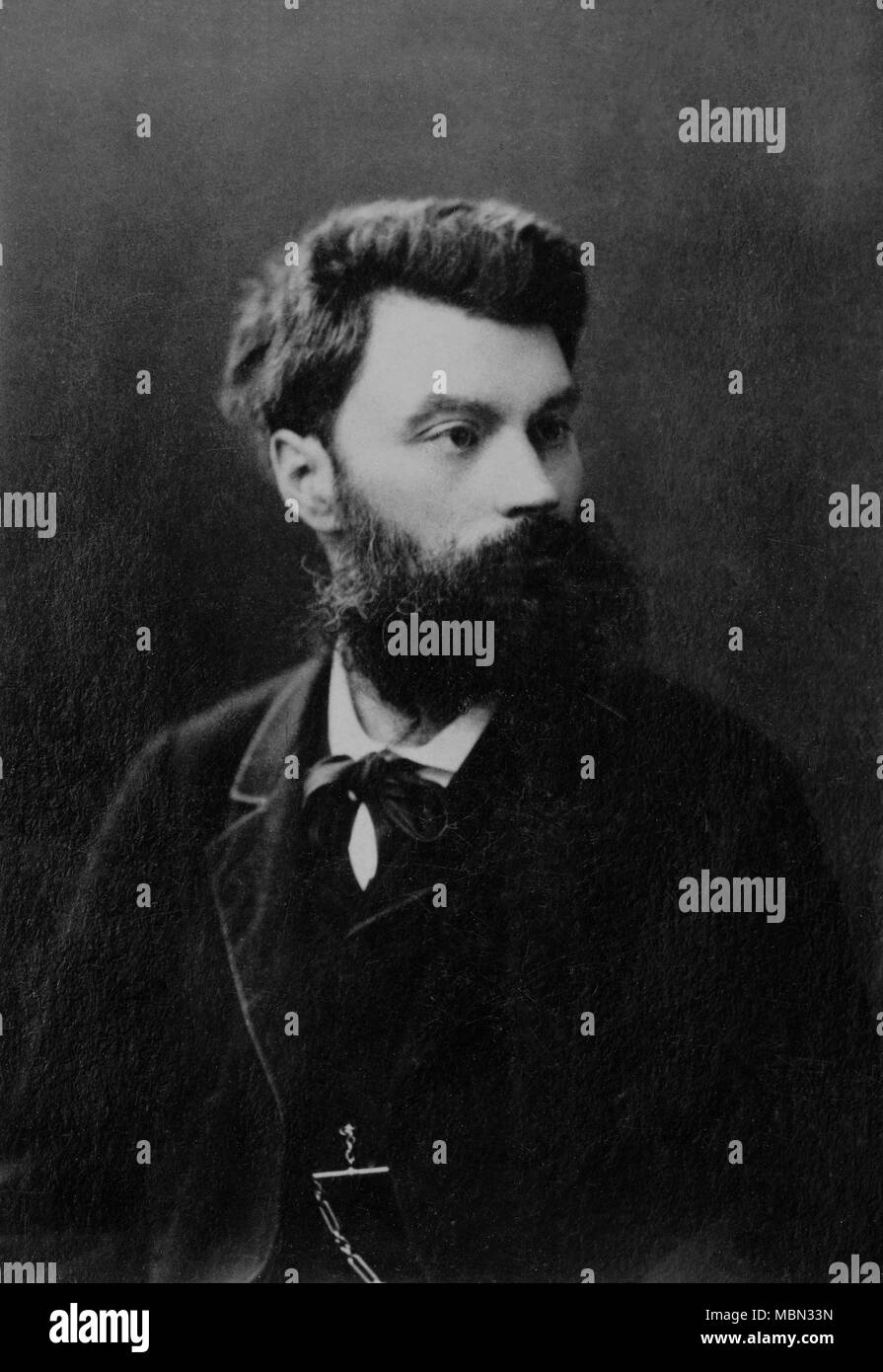 Portrait of Camille Charles Pelletan ( 1846 - 1915 ) deputy , minister  -  photography by    Anonyme Stock Photo