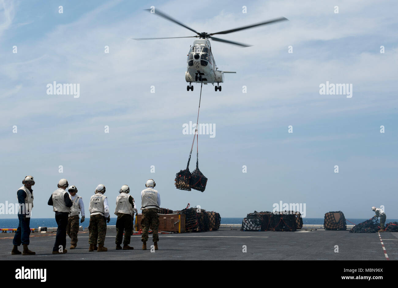 180410NVK3100092 PHILIPPINE SEA (April 10, 2018) An SA330 Puma