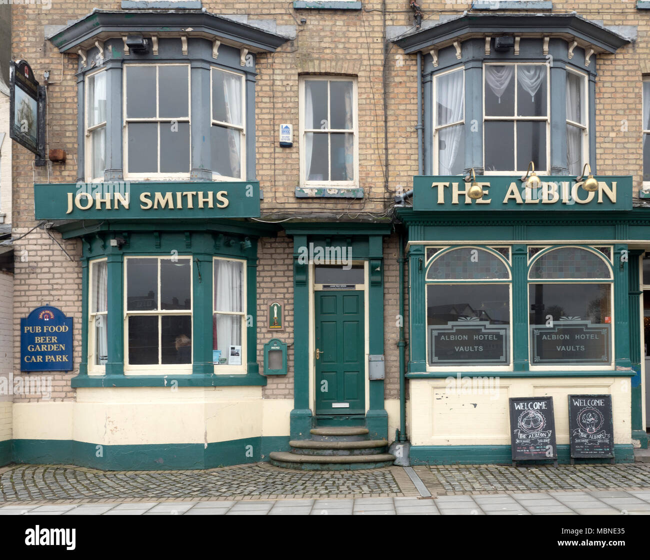 The Albion, public house and hotel in Hilderthorpe Road, Bridlington, East Riding of Yorkshire, England, United Kingdom Stock Photo
