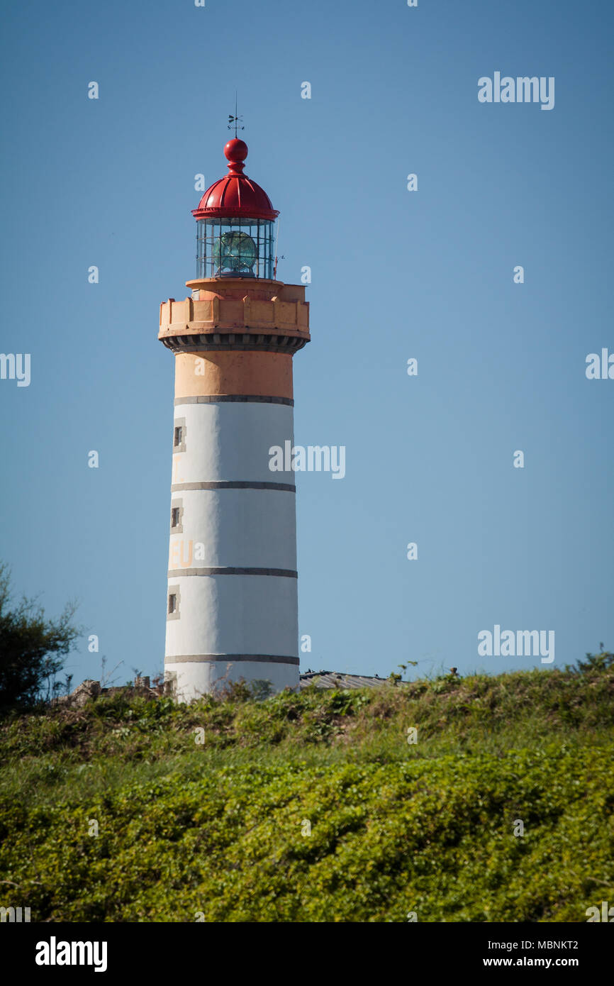 View of Lighthouse of Saint Mathieu in Brittany in France in Brittany ...
